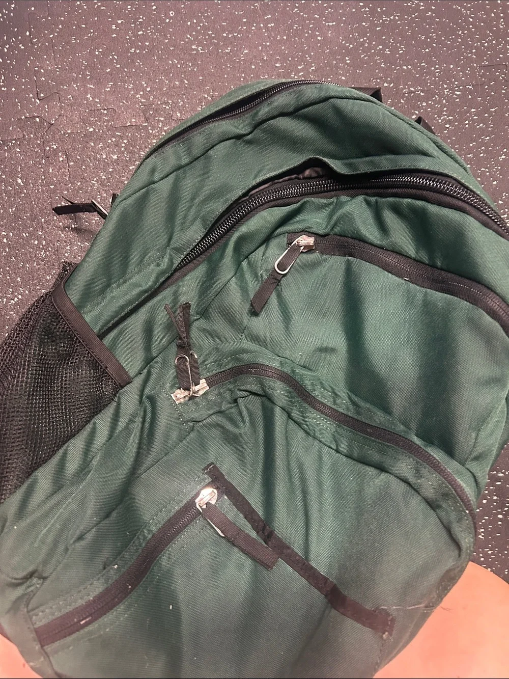 Kavu Dark Green Men's Multi-Compartment Backpack with Black Accents